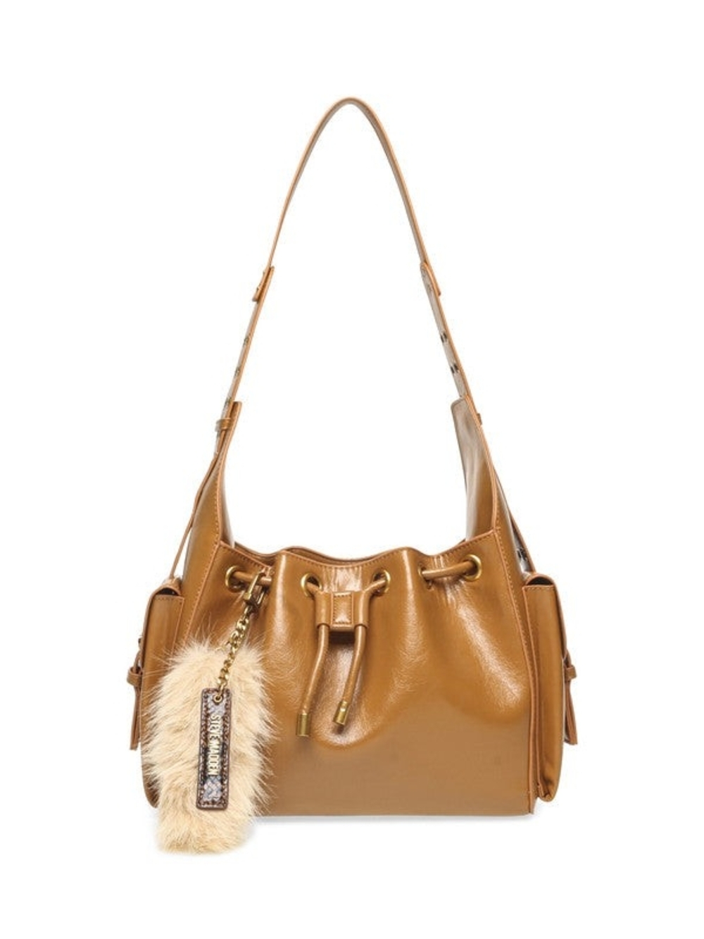 Steve Madden Tan Drawstring Shoulder Bag